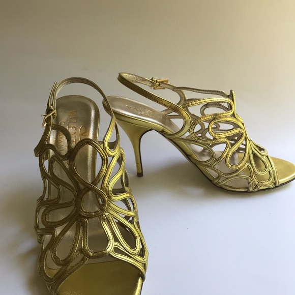 SOLD❗️❗️VALENTINO leather caged sandal high heels - Picture 16 of 16